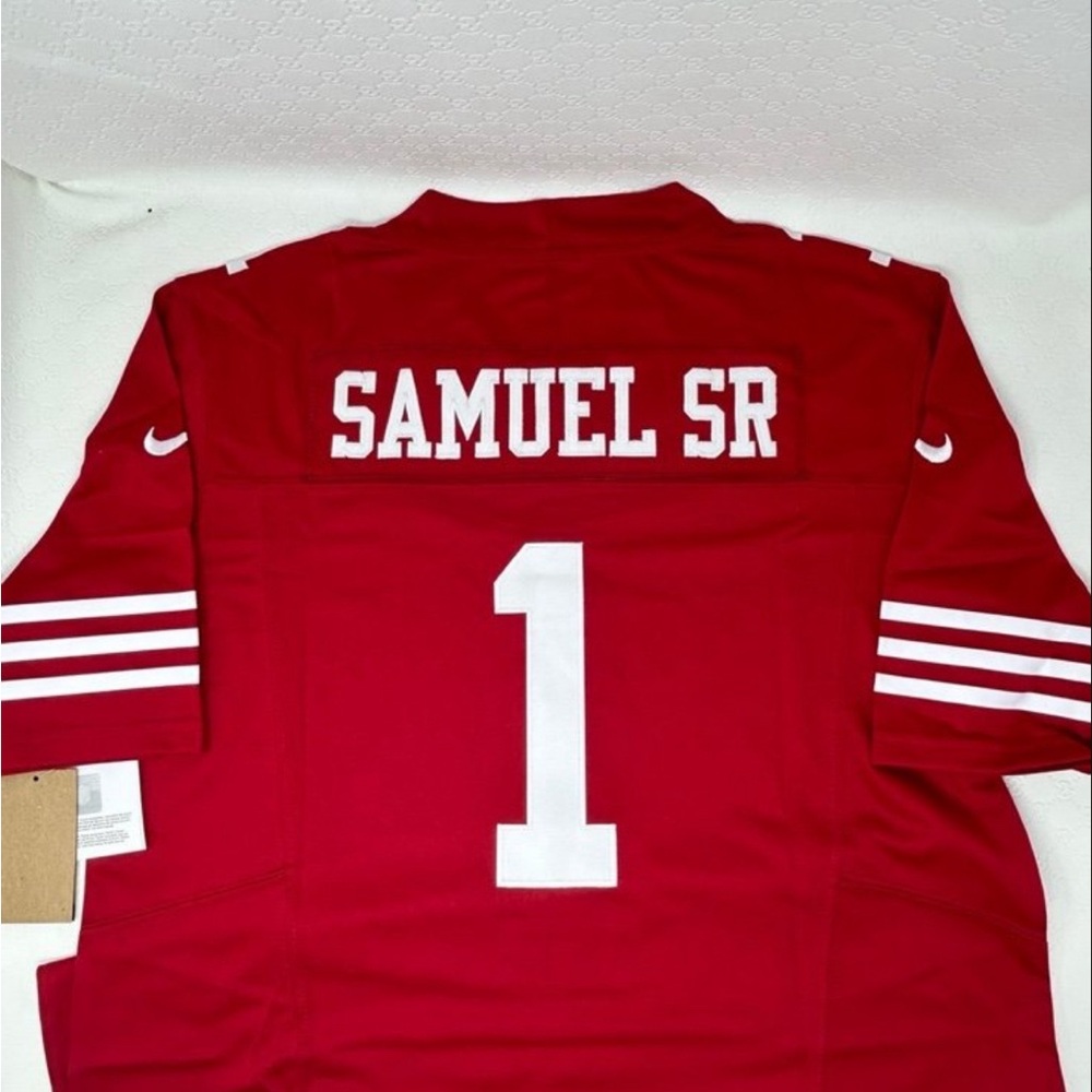 NWT LARGE DEEBO SAMUEL JERSEY #1 MENS/UNISEX ENGINEERED DRI-FIT NFL PLAYERS
